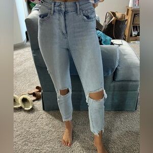 Pistola light wash straight jeans - size 24